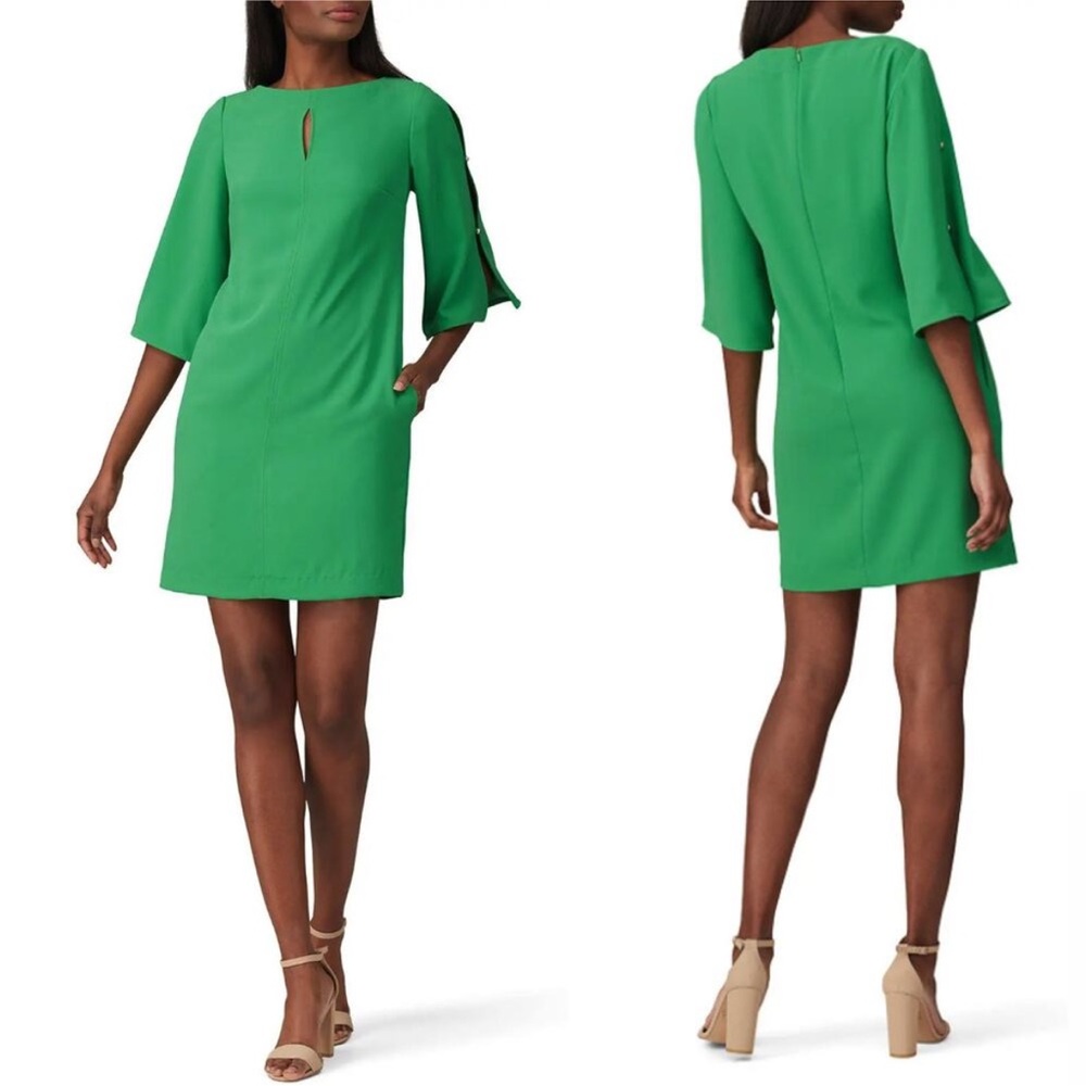 Trina Turk Larsen Cocktail Career Business Dress Mojito Green